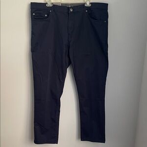 New One Day Away Men’s 5 Pocket Stretch Sateen Blue Pants Size 40x30